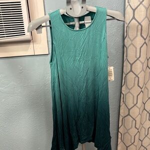 Torrid Teal Trapeze Tunic Tank